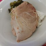 家系ラーメン 佐々喜家 - チャーシューごはん