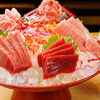 マグロに魅了されたスタッフが提供する絶品マグロに舌鼓。