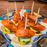 集い処 Key. - ポチギソーセージとチーズ・キュウリ串