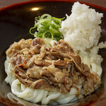 伝統自家製麺 い蔵 - 料理写真:国産牛肉と鬼おろしぶっかけうどん