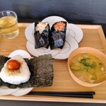 おにぎり工房　縁 - おにぎり３個・豚汁セット