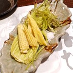 酒と食遊人 みなと - ヤングコーン焼き
