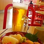黒まぐろ - すいません　またビール￥500