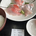 市場の食堂 金目亭 - 地金目　島金目　平金目　の3種類