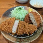 平田牧場 とん七 - 三元豚ロース+メンチカツ。