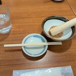 平田牧場 とん七 - 食前の設え。