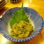 フィッシュ オン ディッシュ ロリー - するめいか塩辛青のり仕立て￥380