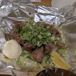 あじと - 地鶏のガーリック炒め