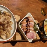 肉と天ぷら 石山NIKUKAPPOU - 