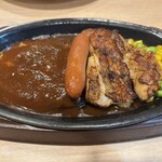 ガスト - 鉄板ハンバーグミックスグリル
