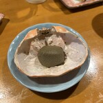 八方寿し - かにみそ甲羅焼き