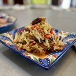 館山美食倶楽部 - ★炮拌羊耳菌 ★焼きパプリカと羊耳キクラゲとモリーユ茸の胡麻油和え