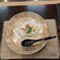 北新地 君しま - 新玉葱ムース美味い