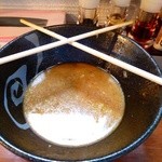 楽坊主 - 8.31のつけ汁。全くダメ。