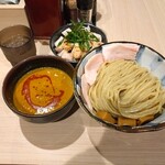 麺屋 さん田 - カレーつけ麺特盛、鶏チャーシュー丼