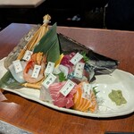 魚三四味家 - 自慢の刺身8点盛(2人前)：1980(1800)円