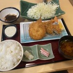 新宿さぼてん - 料理写真:鯵フライ盛り合わせ 御膳