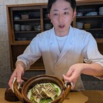 好日 - 土鍋で炊いた ”龍の瞳” にカマスと万願寺。