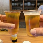 好日 - 家内と ふたりで乾杯ぁ～イ！