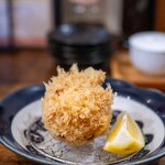 熟成豚 かわむら - 2025.6 カニミソ香るカニ身たっぷりカニクリームコロッケ（800円）