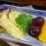ほかほか弁当 - 2014.8.31 天ぷら、フルーツ