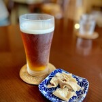 蕎麦藍 - 揚げ蕎麦のお通しが付くのが嬉しい(*ˊ˘ˋ*)｡♪:*°