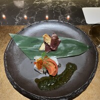 鉄板焼 雅 銀座 - ブレザオラと真鯛のカルパッチョ