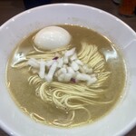 ヌードル＆スパイスカレー 今日の1番 - 朝限定セットのかけソバ(味玉は店主のお心遣い※店主様いつも有難うございます！)