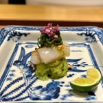 眞善美 - 牡丹海老と泥障烏烏賊の椒麻ソース