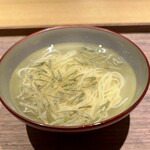 眞善美 - 三河錦爽鶏　鶏塩タン麺　蓴菜