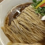 めん処 きよ洲 - パツパツ食感の中細麺がキレイに畳まれてます！