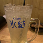 鶏一 - レモンサワー