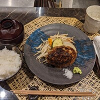 鉄板焼き 太縁 - 太縁ランチ(ハンバーグ) 鉄板焼き 太縁 - 太縁ランチ(ハンバーグ)