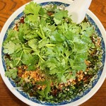 ラーメン･餃子 ハナウタ - 麻辣香湯 パクチートッピング