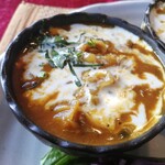 インド家庭料理 ラニ - 日替りカレーは野菜たっぷりのカレーで、肉系のカレーに負けないコクがしっかりあって美味しかったで