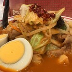 蒙古タンメン中本 - 極五目味噌タンメン具材アップ