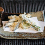 蕎味 櫂 - 天ぷら 七尾の稚鮎 地の山独活