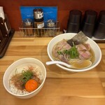 らあめん 常護 - 地鶏×塩と卵かけごはんのセット('25/06/05)