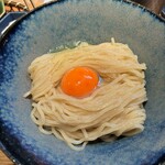 おダシと銀しゃり 中華そば二兎 - たまごかけ麺　極1,000円
