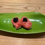 京都肉割烹 みや田 - 牛たく握り