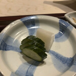 銀座うち山 - お漬物　19年使っている糠床から