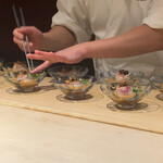 銀座うち山 - 器にもられてゆく