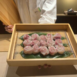 銀座うち山 - 本日の鯛（お茶漬け）になります♪ピンぼけ