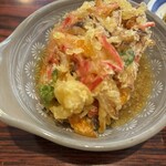丸千葉 - 天ぷら盛り合わせのかき揚げ