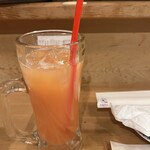 牛タンとクリスピー餃子 ひまわり - グレープフルーツジュース