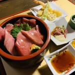 花のいわや亭 - 本まぐろ丼セット2530円