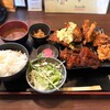 壱屋 - 『ミックス定食（からあげ3個、南蛮2枚、ソース2枚）@1,100円』