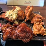 壱屋 - ボリュームは抜群！（からあげ3個、南蛮2枚、ソース2枚）