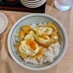 かっちゃん - 卵天を崩していただきました