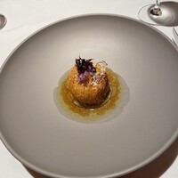 フランス料理 壺中天 - 三河産穴子と帆立のカダイフ包み揚げ